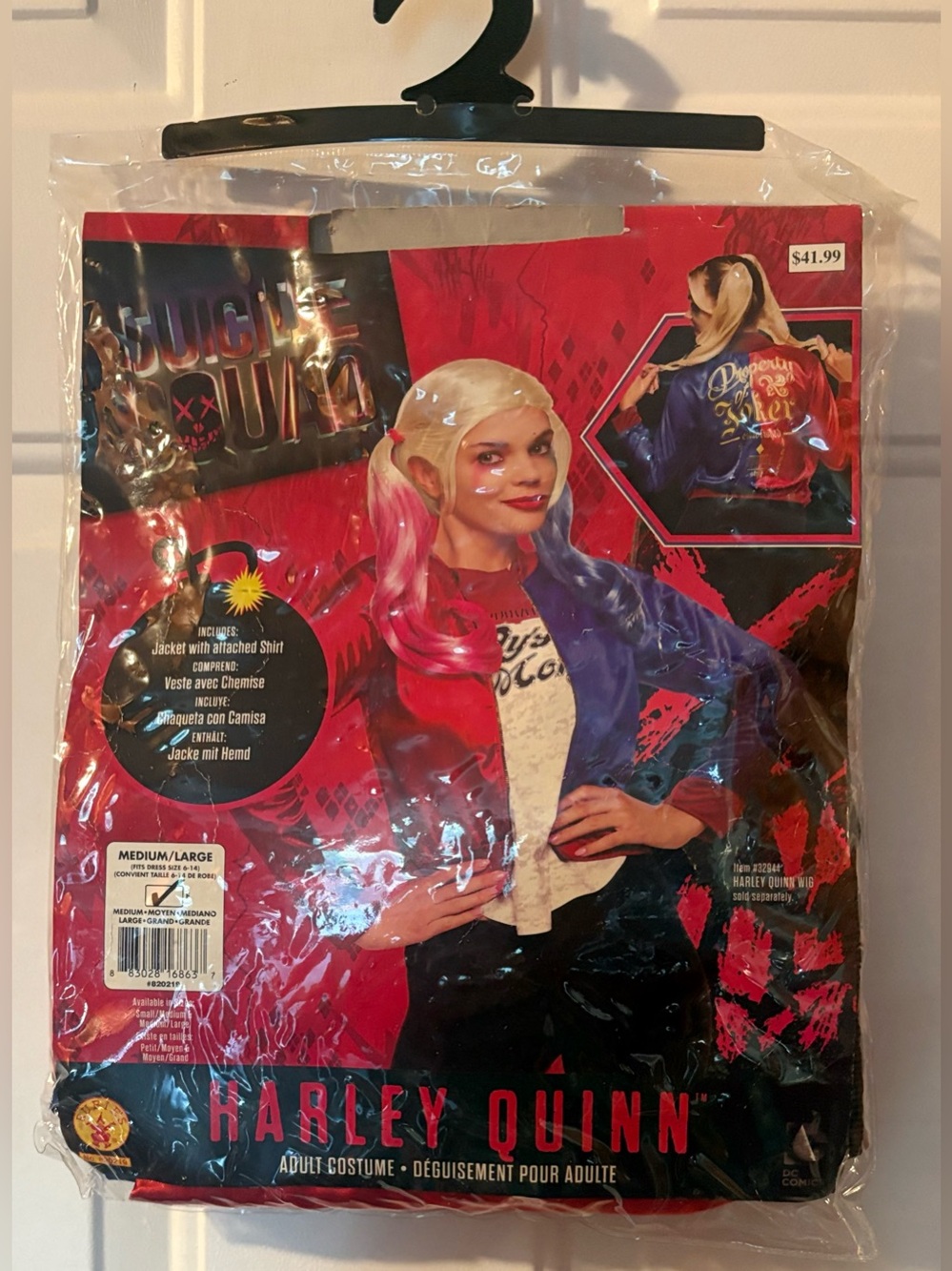 Rubie's Suicide Squad Harley Quinn Adult Costume, Size Medium/Large